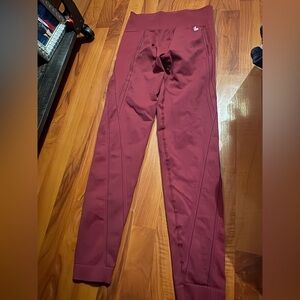 Women's Burgundy Leggings